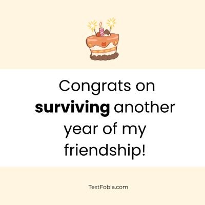 Funny Birthday Wishes for Best Friend
