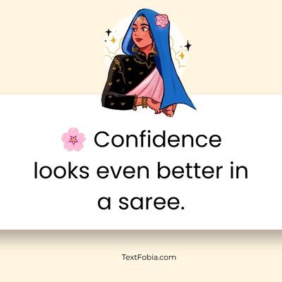  Saree Selfie Captions for Instagram