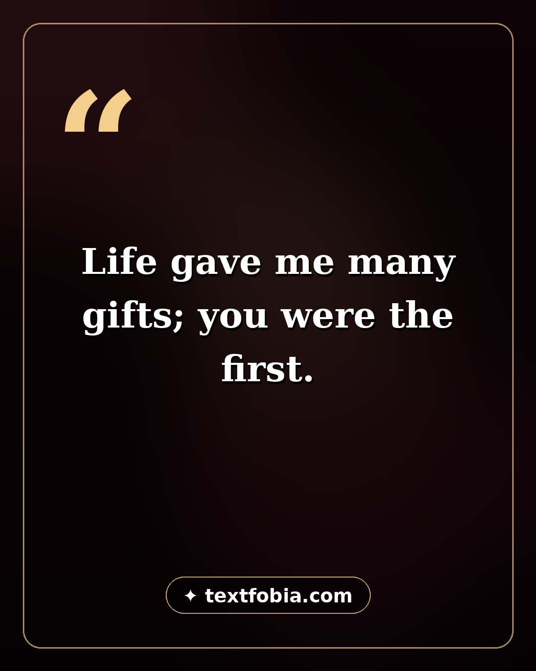 150+ Birthday Wishes for Brother (2026) 1 Heartfelt birthday wish for brother quote card โ life gave me many gifts, you were the first