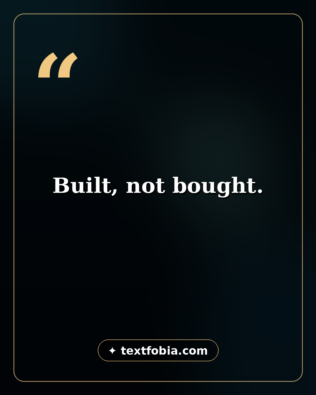150+ Gym Captions for Instagram (2026) 1 Quote card: Built, not bought β gym captions for Instagram