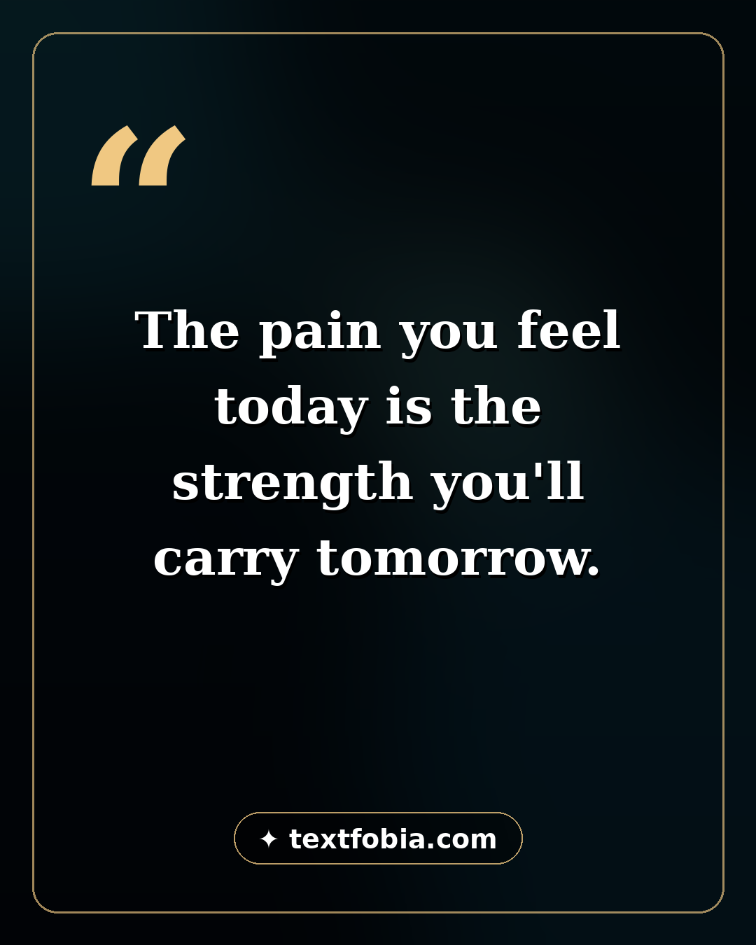 150+ Gym Captions for Instagram (2026) 2 Quote card: The pain you feel today is the strength you'll carry tomorrow β gym captions for Instagram