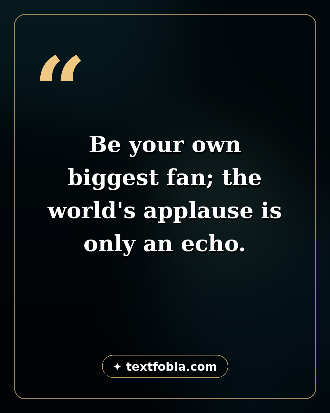 150+ Self Love Quotes (2026) 2 Self love quote card — be your own biggest fan